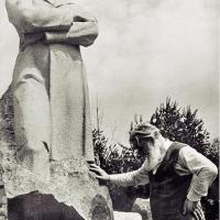 Доработка памятника П. М. Третьякову, Мытищи, 1980 г.